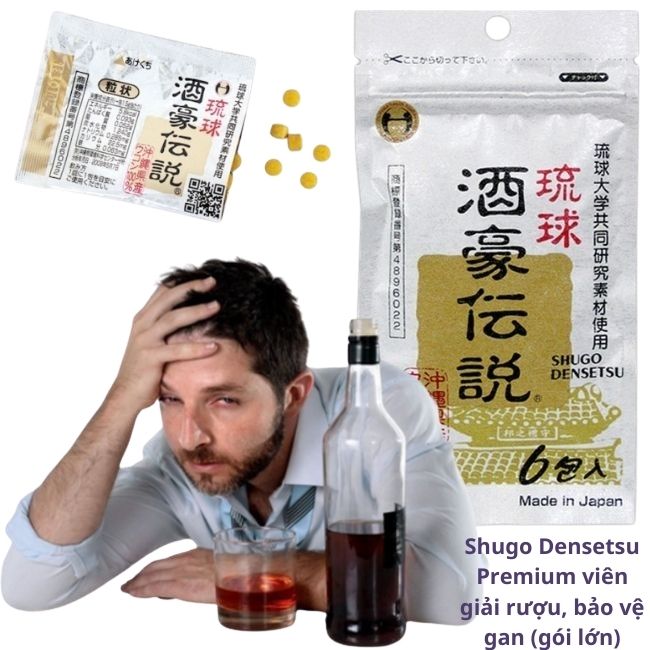 Shugo Densetsu Premium viên giải rượu bảo vệ gan - Nhật Bản