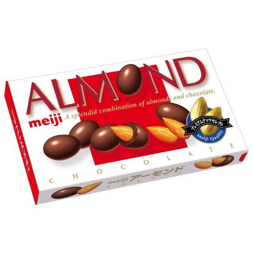 Kẹo socola Meiji Almond hạnh nhân 88g