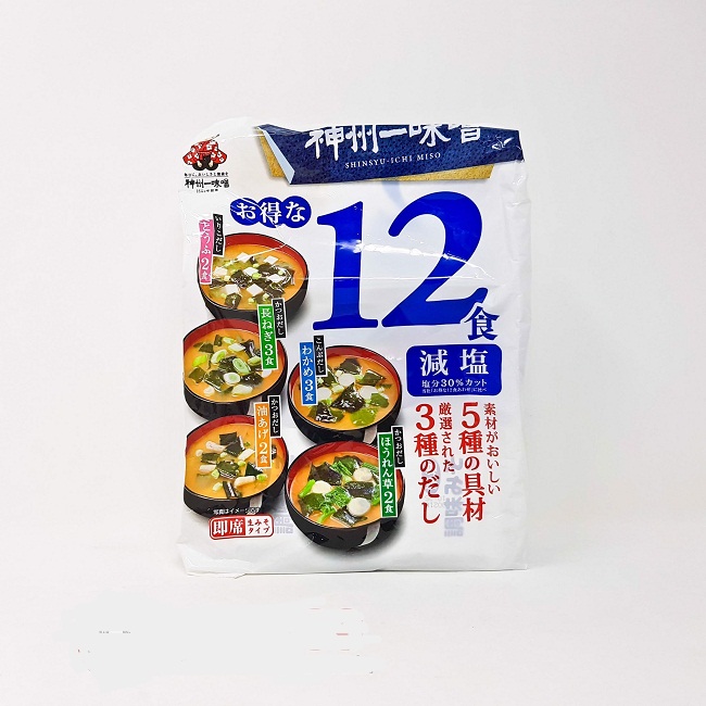 Soup Miso Shinsyuichi ăn liền 12 gói (2 loại)